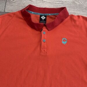 REI Co-op Outdoor Afro Polo Shirt Mens XL Orange Hiking Outdoors Gorpcore
